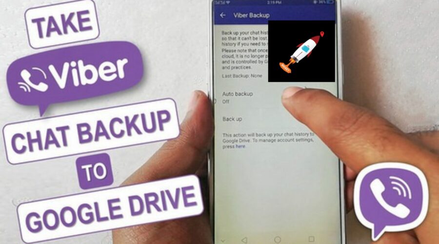 Viber backup to google drive